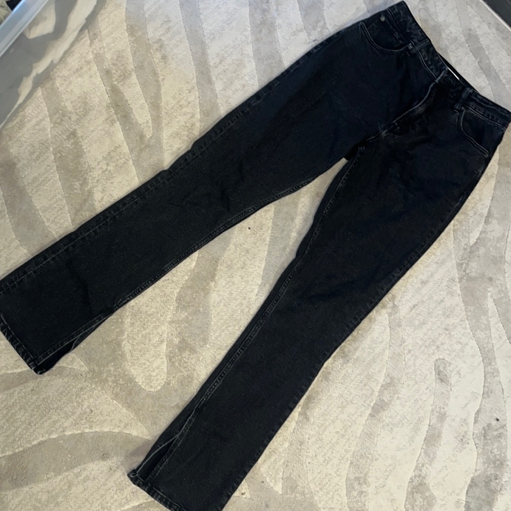 A&at Skinny High Rise black wash jeans